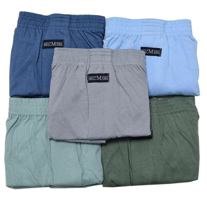 5PCS/Pack 100% Cotton Men Solid Pajama Pants Casual Elastic Waist Sleeping Shorts 3D Crotch Bottoms Breathable Pijama Hombre
