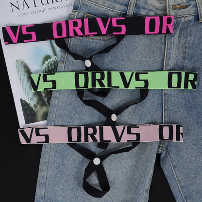 3 PCS Men's ORLVS Letter Waistband Sexy Jockstraps Multicolor Removable Snap Crotch Underwear