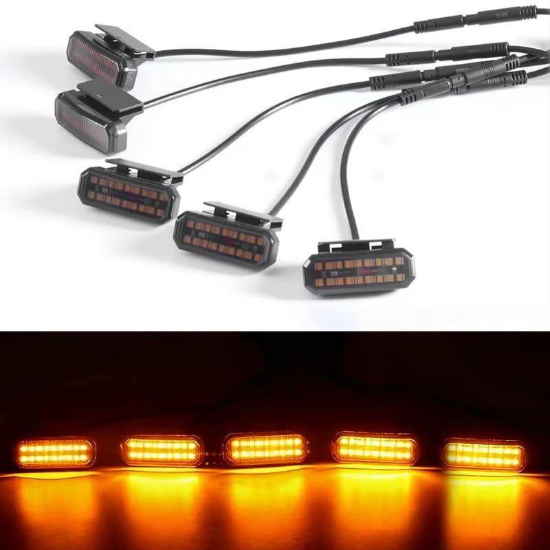 18LED Front Grille Light FOR FOTON TUNLAND V9 Car Daytime Running Light Wheel Eyebrow Lamp For Pickup Offroad 12V led light