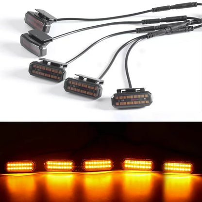18LED Front Grille Light FOR FOTON TUNLAND V9 Car Daytime Running Light Wheel Eyebrow Lamp For Pickup Offroad 12V led light