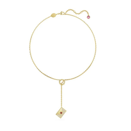 2025 Hot Selling Shoe Love Letter Gold Necklace Blue Gem Pendant Jewelry Gift