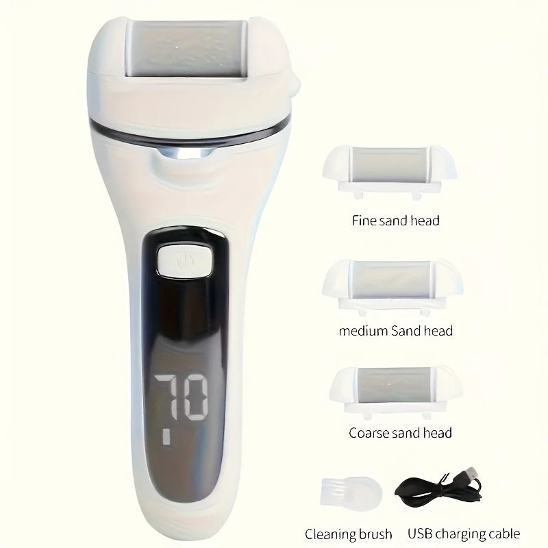 USB-Powered Electric Foot Grinder Kit Portable Rechargeable Pedicure Tools Home Foot Care Device