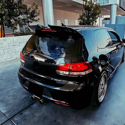 For Volkswagen VW Golf 6 MK6 GTI R line 2008-2012 Racing Rear Roof Wing Spoiler Trunk Lip Tail Trim Styling Tuning Accessories