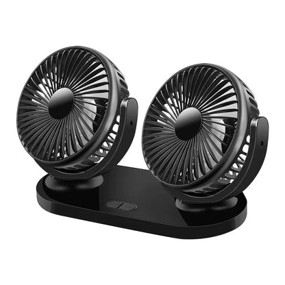 5V / 12v / 24V Car USB Fan Cooling Car Fan Dual Head Car fan 3 Speeds Adjustable For Auto Cooler Air Fan Car Accessories fan