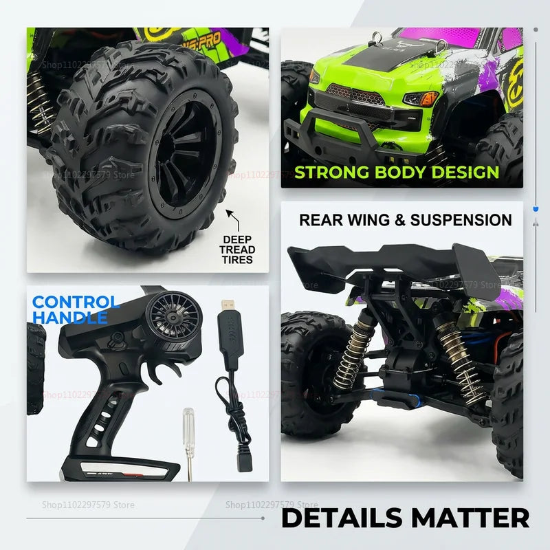 1:16 High Speed 80KM/H 4WD MAX/PRO Brushless Remote Control Car Off-Road Drift RC Racing Vehicle For Kids Adults Outdoor Toys