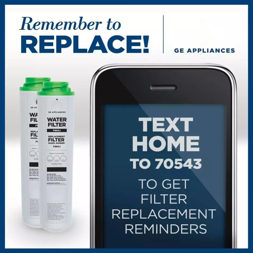 Under Sink Water Filter Replacement for GE FQK2J FQK1K GXSV65R GQSV65R 300Gallons Dual Flow Drinking Water Replacement Filters