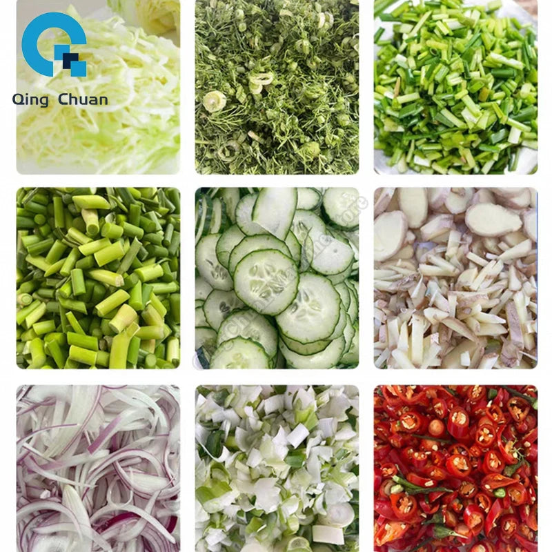 Vegetable Cutter Commercial Potato Slice Radish Shredder Green Onion Leek Chopper