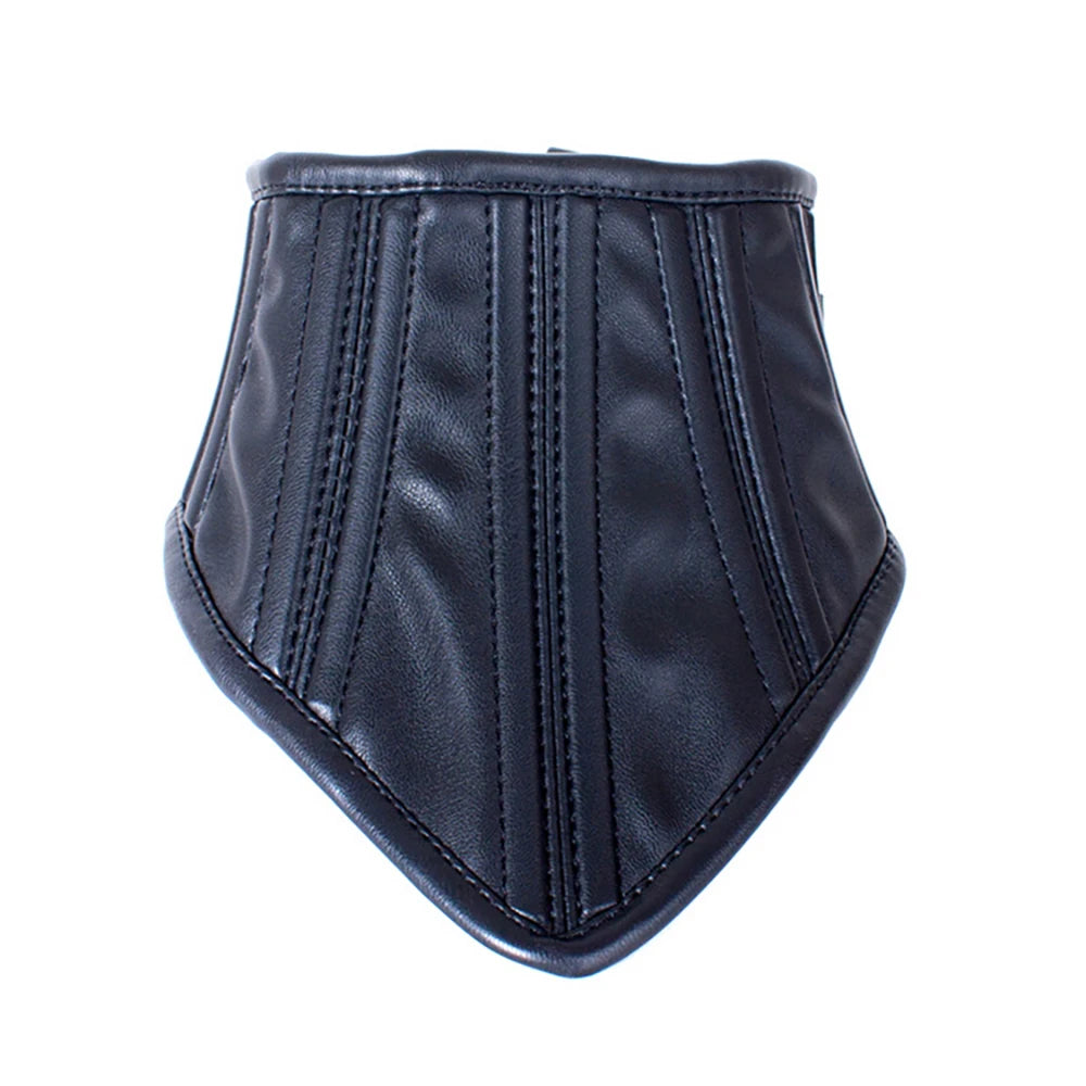 Erotic Black Soft Sponge Padded Inside Leather Chastity Posture Neck Collar For Bdsm Choker Bondage Couples Harness Sex Products