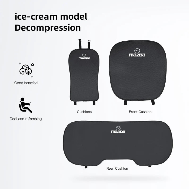 Car Seat Cushion Cover Ice Silk Breathable Backrest Soft Mat For Mazda 3 CX5 CX30 MX5 CX3 CX9 CX7 MX3 MX6 CX50 CX60 CX70 CX90 MS