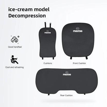 Car Seat Cushion Cover Ice Silk Breathable Backrest Soft Mat For Mazda 3 CX5 CX30 MX5 CX3 CX9 CX7 MX3 MX6 CX50 CX60 CX70 CX90 MS
