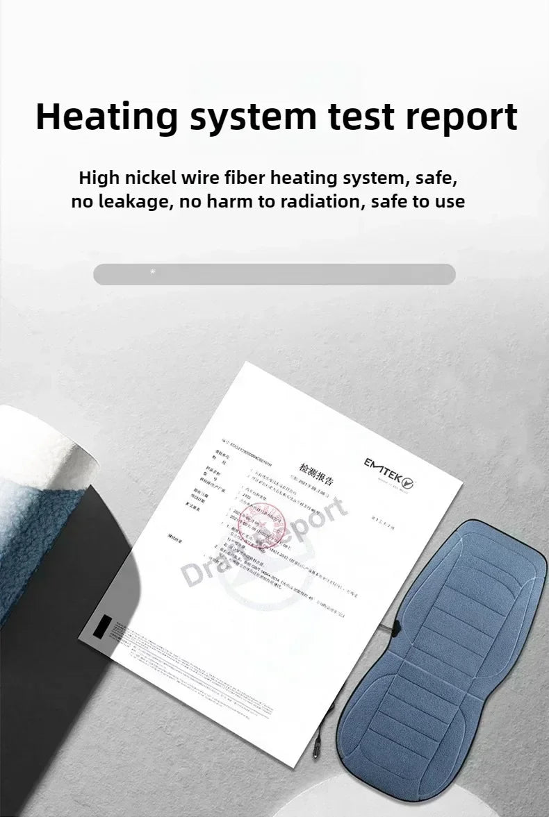 NEW 1-2PCS Heated Car Seat Cover Car Heating Cushion Winter Heated Seats Car Seat Warmer 12V Seat Cushion For Back And Seat