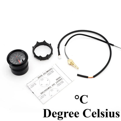 Dofi 2" 52mm 7 Colors LED Dual Display Boost Water Oil Temp Oil Pressure Voltmeter Air Fuel Ratio EGT Tachometer Car Gauge