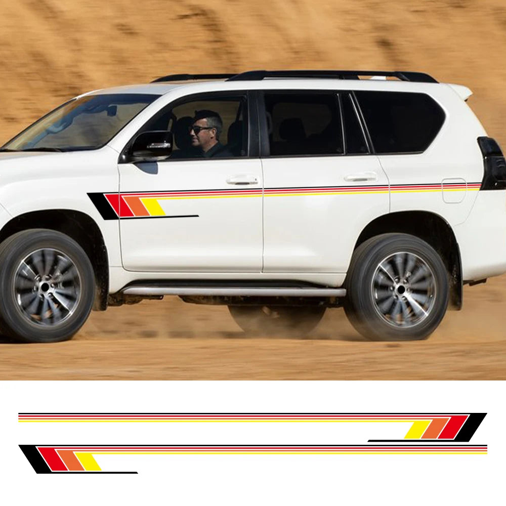Car Sticker Modified Sports Body Waist Line Styles Decal Vinyl Decoration Accessories For Toyota Land Cruiser LC70 LC76 LC79 LC8