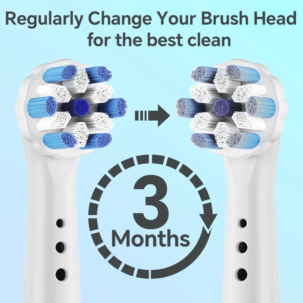 Compatible with Oral B iO Electric Toothbrush Heads, Replacement Toothbrush Brush for iO 2/3/4/5/6/7/8/9/10,4/8/12Pack Optional