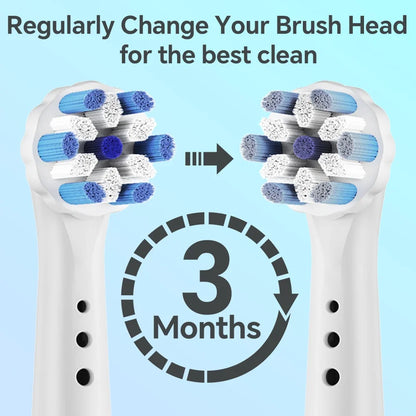 Compatible with Oral B iO Electric Toothbrush Heads, Replacement Toothbrush Brush for iO 2/3/4/5/6/7/8/9/10,4/8/12Pack Optional