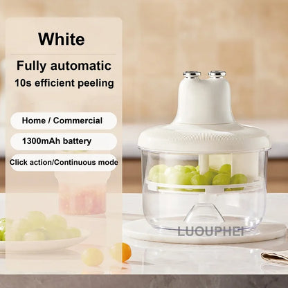 1300mAh Electric Grape Peeling Machine Auto Multipurpose Fruit Peeling Tool Kitchen Peeler for Garlic Tomatoes Peeler Machine