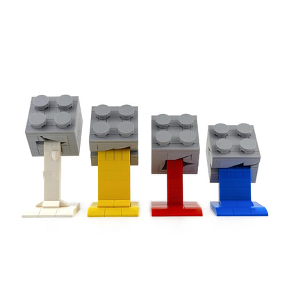MOC Building Blocks Melt and Flow Out Colorful Paint DIY Assembly Lava Flow Building Blocks Building Model Decoration Toy Gift