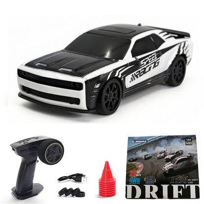 JBL 1/36 RC Drift Car 2.4G High Speed Remote Control Vehicle with Gyroscope 4WD Mini Electric Racing Car Desktop Toys