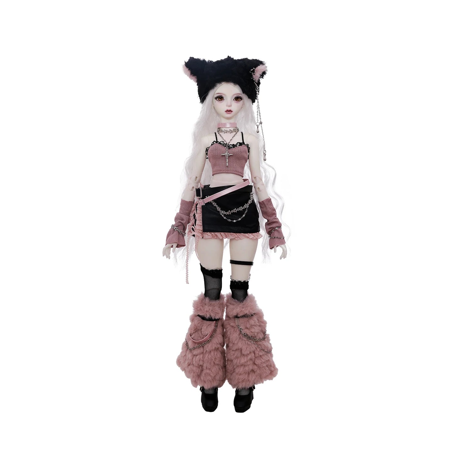Celia N Y2K Baddie 1/4 BJD Doll Fullset Pastel Punk Style Pink Cyber Accessories Sweet Honey  ShugaFairy Collectible Figure