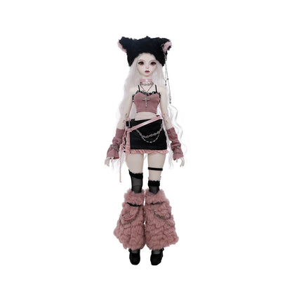 Celia N Y2K Baddie 1/4 BJD Doll Fullset Pastel Punk Style Pink Cyber Accessories Sweet Honey  ShugaFairy Collectible Figure