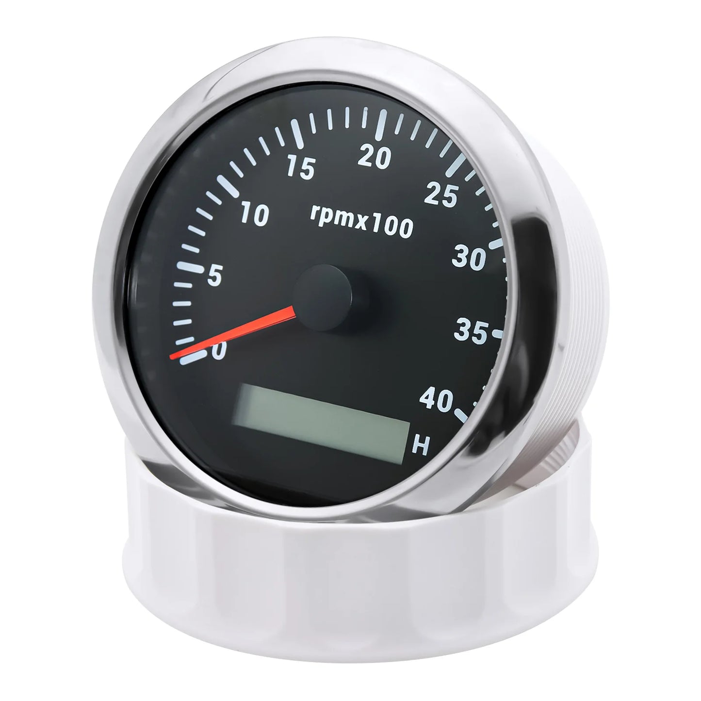 AD 85MM Tachometer with LCD Hour Meter For Marine Boat Car RPM Gauge 0-3000 4000 8000 RPM Meter Tach Sensor 7Colors Backlight