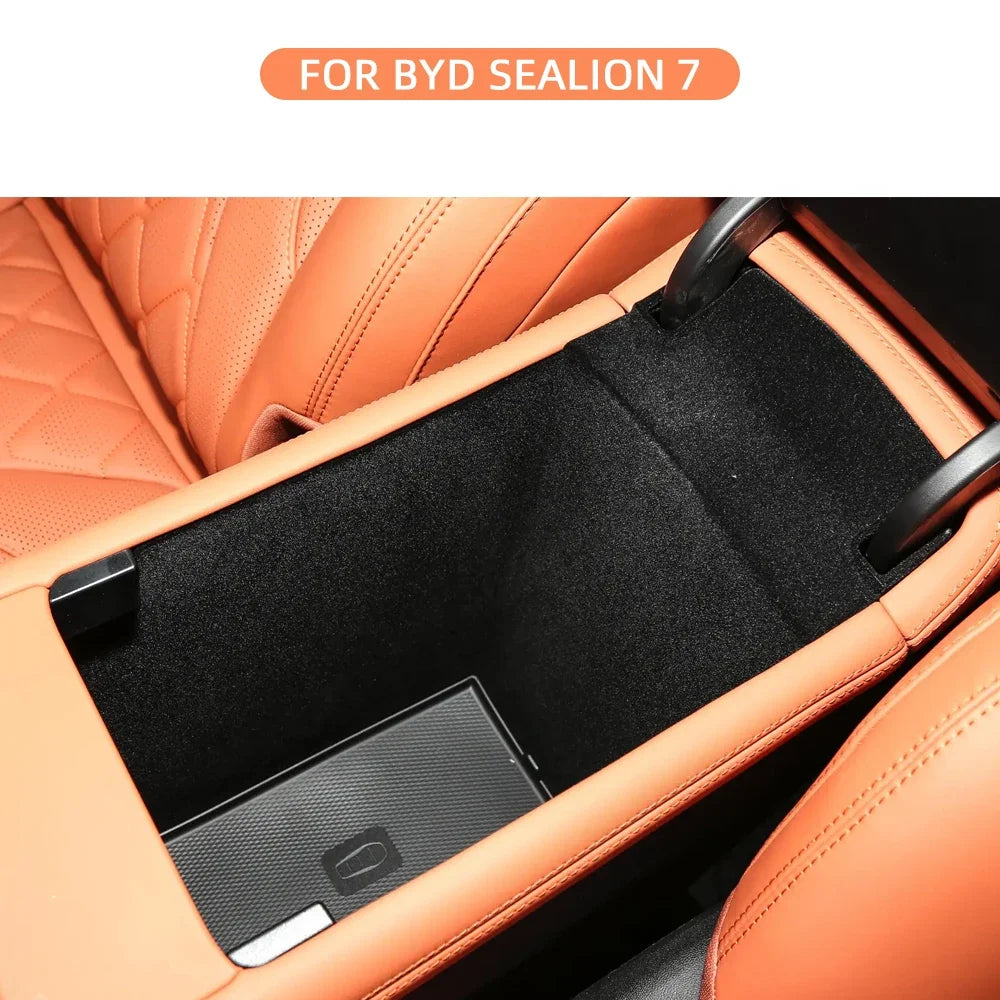 Armrest Storage Box for BYD Sealion 07 EV 2024 2025 Center Console Layered Storage Box Tray Plate Organizer Interior Accessories