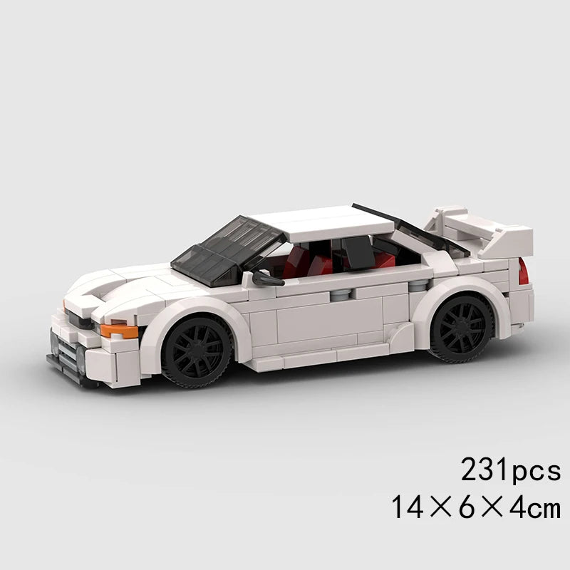 MOC Speed Car Miata MX-5 NA M3 Super Race Sport Vehicle Model Building Block Technical Racing Brick Toy Christmas Gift City