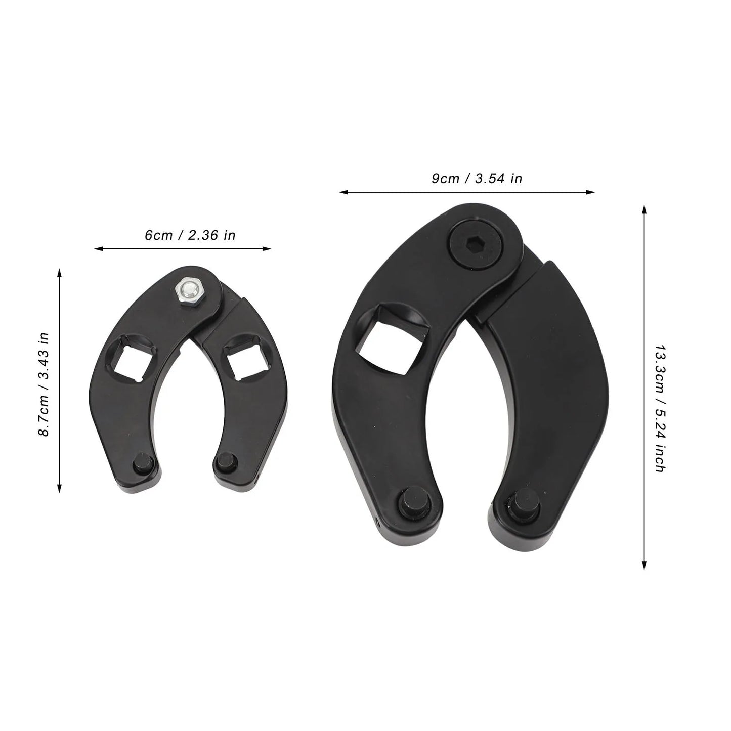 1266 Adjustable Gland Nut Wrench 7463 Hydraulic Cylinder Spanner Sturdy Steel Easy To Use for Farm and Construction Equipment