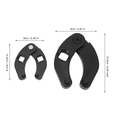 1266 Adjustable Gland Nut Wrench 7463 Hydraulic Cylinder Spanner Sturdy Steel Easy To Use for Farm and Construction Equipment
