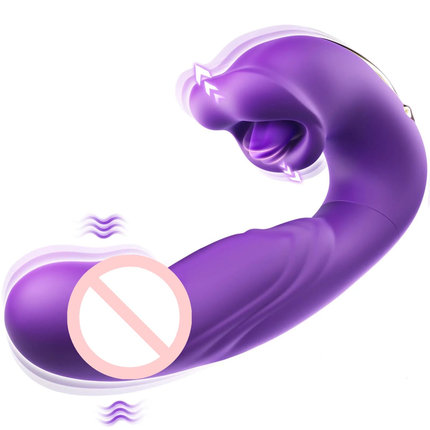 Sucking Vibrator Women Sex Toys- G Spot Vibrator Dildo with 7 Suction & Vibration Modes for Clitoral Nipple Stimulation Sex Toys