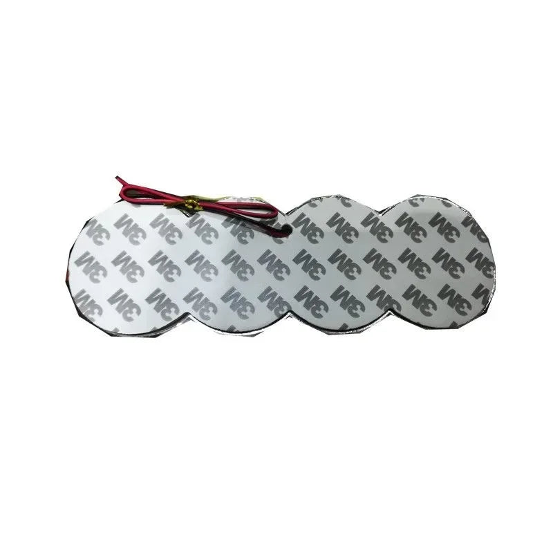 18*5.8CM is suitable for 5D Audi refitting personalized decorative light Q3 A3 Q5 TT A5 A8 rear logo LED light emitting logo.