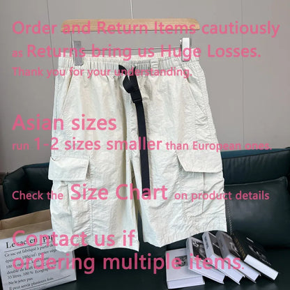 26 New Compass Button Patch Men's Shorts Pants Male Summer Breathable Solid Color Linen Trousers Beach Shorts Fitness Streetwear