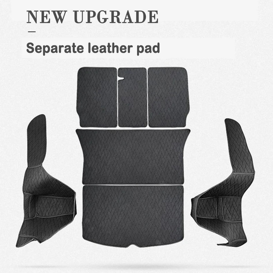 Leather Trunk Mats Fully Surrounded Waterproof Non-Slip Liner Custom Floor mat for Tesla Model Y Juniper 3 Highland 2017 to 2025