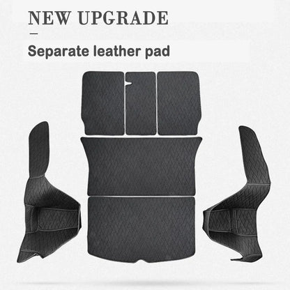 Leather Trunk Mats Fully Surrounded Waterproof Non-Slip Liner Custom Floor mat for Tesla Model Y Juniper 3 Highland 2017 to 2025