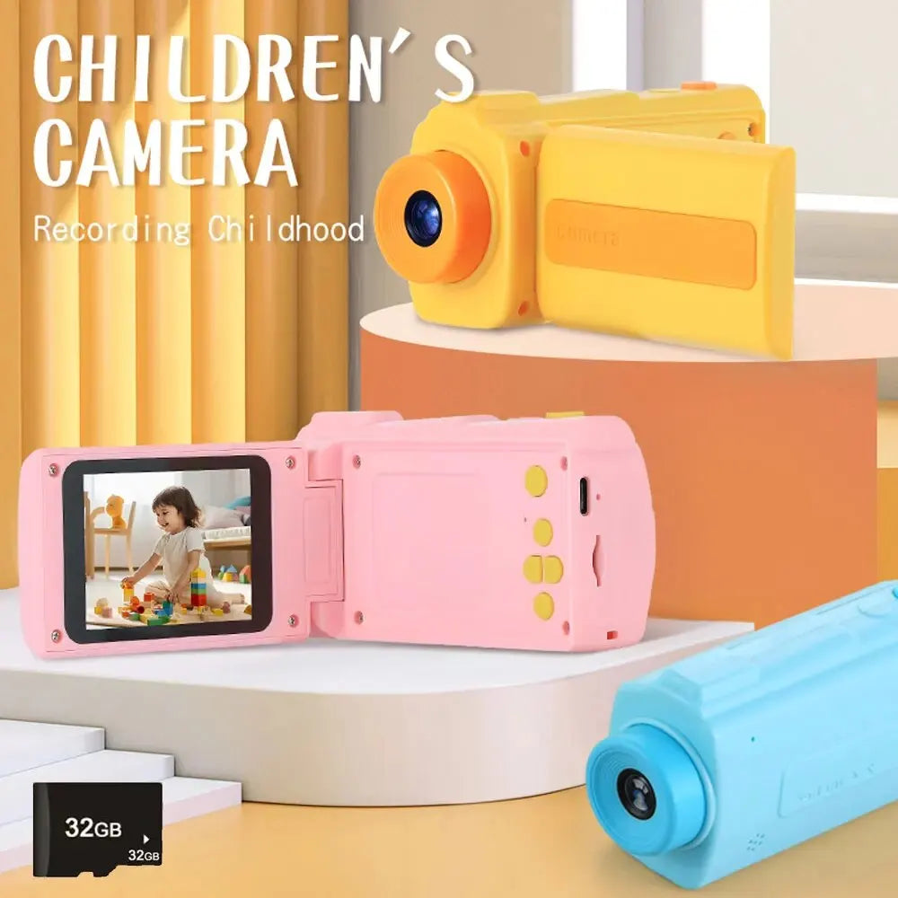 Kids Video Camcorder 1080P 20 MP High Resolution Portable Mini Digital Camera with 2.4 Inch Large Display Screen Birthday Gifts