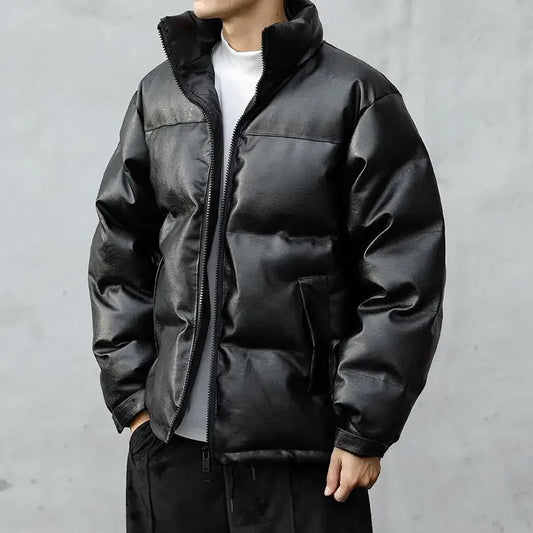 Thick Solid Color Men's Coats Winter Trend 2025 Male Jackets Warm Novelty In Cheap Clothes Offer On Fast Delvery Work Y2k Sale