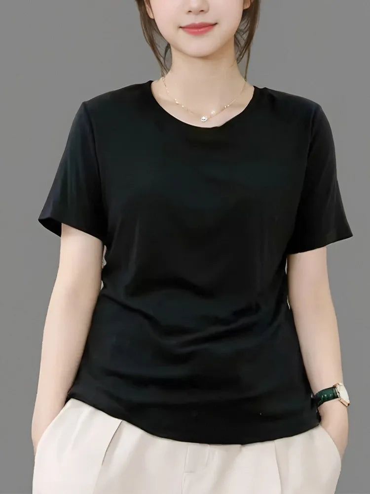 Korean Japanese High End plus Size Cotton Jacket Women's Casual Versatile Diamond Pattern Mid-Length  Color round Neck Coat