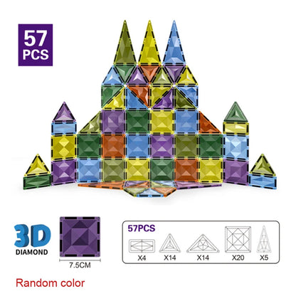 7.5cm Magnetic Building Blocks Construction Set Magnet Tiles Children's Toys Creative Architect Toys Children's Gifts