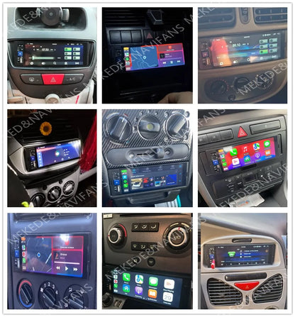1din 6.86inch HD Touch Screen Multimedia Player Wireless For Apple Carplay Android Auto Support Bluetooth AUX Mirror Link FM SWC