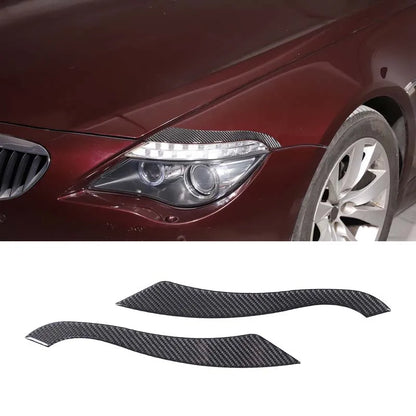 For BMW 6 Series E63 E64 2004-2010 Soft Carbon Fiber Gear Shift Air Outlet Window Lift Panel Dec Car Interior Accessory Sticker