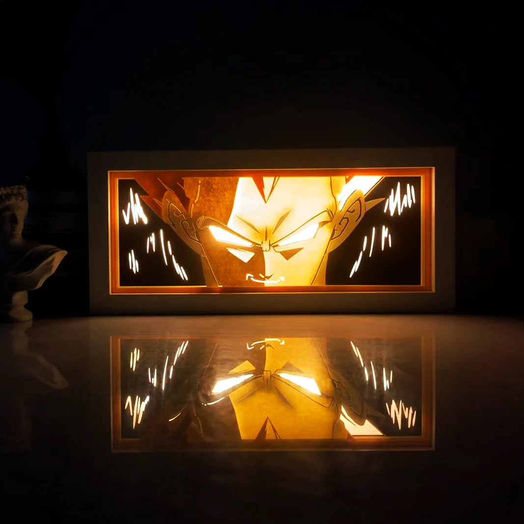 Anime Series Paper-Cut Light Room Bedroom Night Light Remote Control Colorful Light Box Atmosphere Light