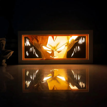 Anime Series Paper-Cut Light Room Bedroom Night Light Remote Control Colorful Light Box Atmosphere Light