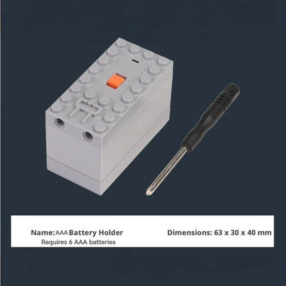 MOC Train Motor Building Block Motor Power Unit Motor Speed Control Remote Receiver Battery Box Series Assembly Components Serie