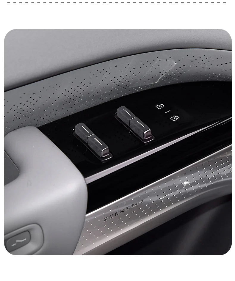 For ZEEKR 7X 2025 Super Suede Interior Accessory, Car Central Control Sliding Cover Panel Steering Wheel Decal Air Outlet Trim