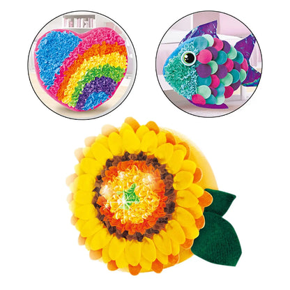 Lovely Plush Craft Pillow DIY Kits Art Crafts for Christmas Educational Toys