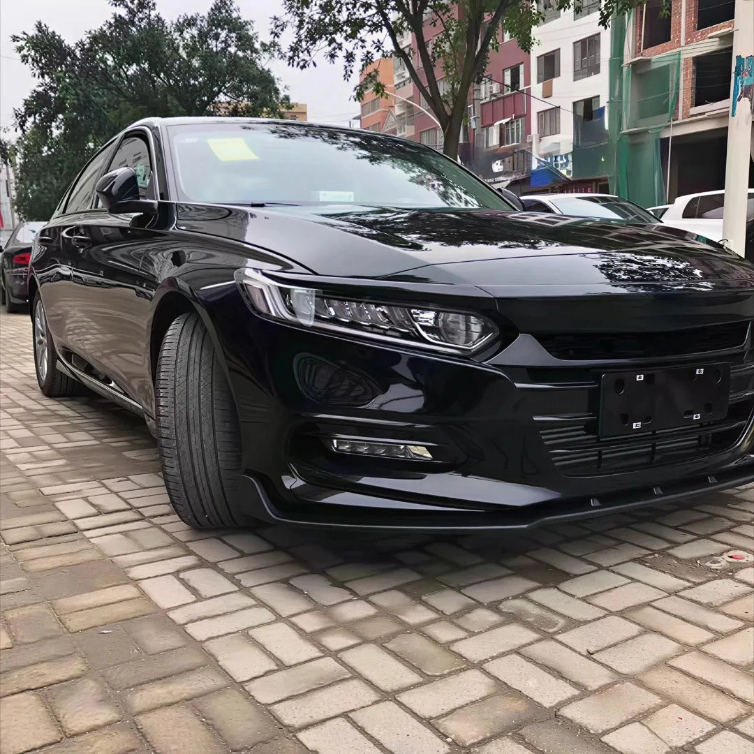Front Bumper Protector Lip Chin Splitter For Honda Accord 10th Sedan 2017-2022 ABS Car Exterior Parts Tuning Styling Accessories