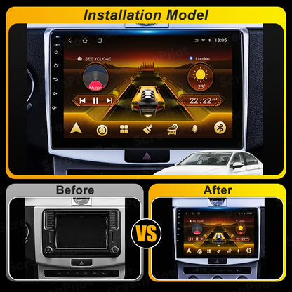 For Volkswagen VW Passat B6 B7 B8 CC 2007- 2021 Android 16 Car Radio Multimedia Video Player GPS Navigation Touch Screen RDS 5G