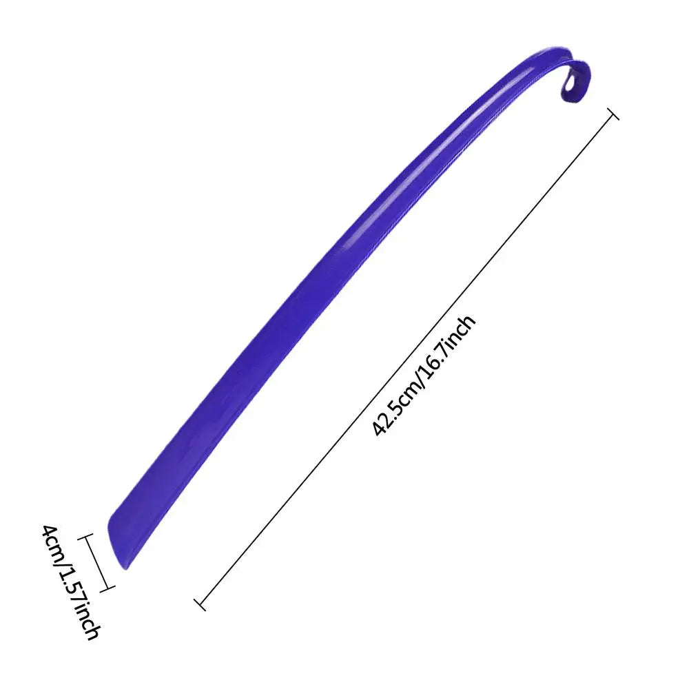 Easy To Use ABS Long Handle Shoes horn Artifact Pull Pumping Shoes Professional Women Men Shoe Horn Shoes Spoon 42.5x4x2.2cm