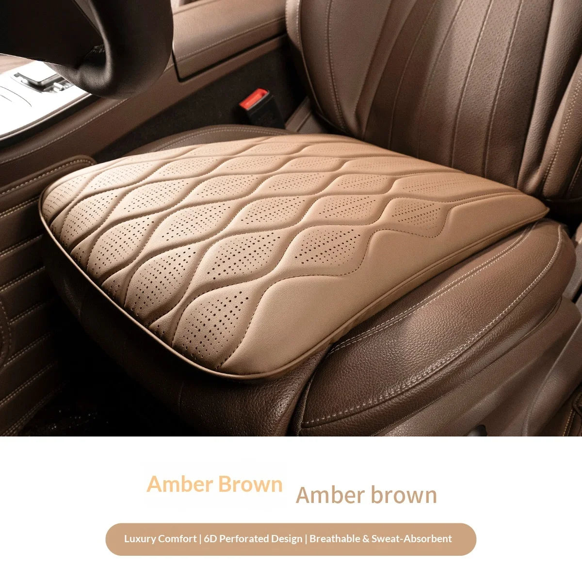 Wave style car seat cushion, creative accessory for car interior. Breathable and ventilated, suitable for all seasons