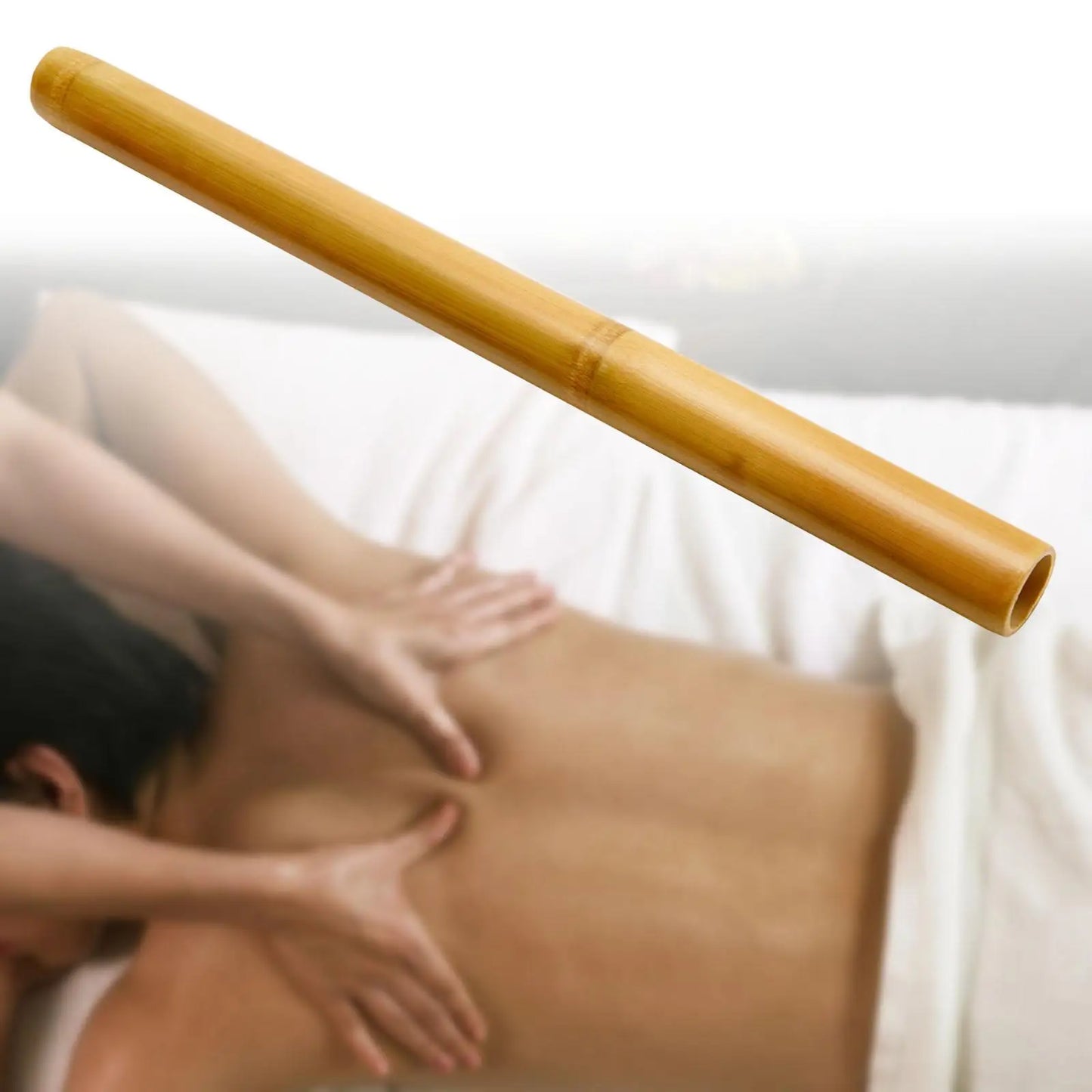 Bamboo Massage Sticks Massager Tool Handheld Portable Roller Stick Guasha Scraping Stick Massage Tools for Arms Full Body